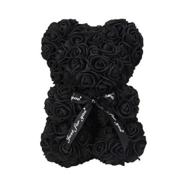 Imagem de Urso De Pelúcia Rosa Eterna Flor Artificial Para Mãe Dia Das Mães Aniv