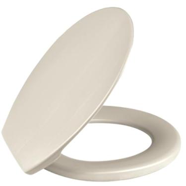 Imagem de Assento Sanitário Econômico Oval Universal | Tampa de Vaso Básica Injetada | Assento Sanitário Convencional(BEGE (SOPRADO))