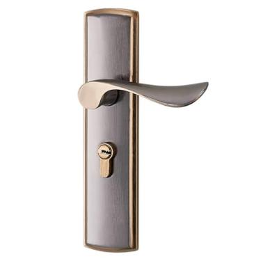 Imagem de Fechadura silenciosa para porta de quarto fechadura interna de madeira para ferragens mecânicas