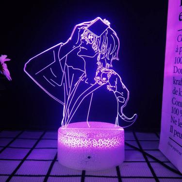 Imagem de Luz noturna LED 3D Bungos Strays Dogs Dazais Osamus Color Ch