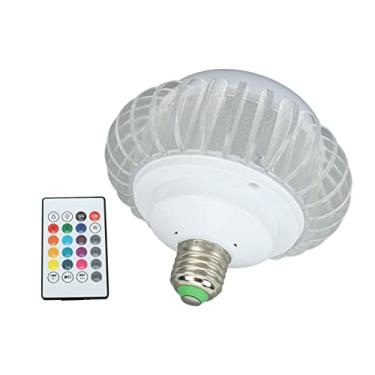 Imagem de Lâmpada de LED com Alto-Falante sem Fio E26 E27 Mudança Cor RGB Controle Remoto 24 Teclas para Reprodução Música Quarto Sala Estar Festa Presente Idea