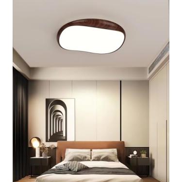 Imagem de Luminária de teto LED moderna, regulável e com controle remoto. Ideal para sala de estar, quarto, sala de jantar, varanda e lavabo (B52cm).