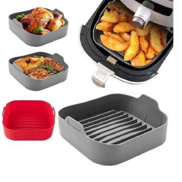 Imagem de Forma Quadrada Fritadeira Elétrica Silicone 16x16cm - CLINK