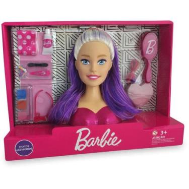 Imagem de Boneca Barbie STYLING Head Faces - KIT de Beleza e Acessórios - Pupee