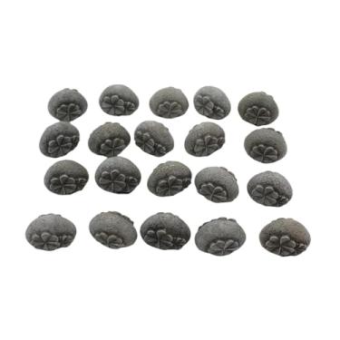 Imagem de Generic Conjunto de 20 pedras decorativas para vasos de plantas, seixos ornamentais, pedras de resina criativas, decorativas em formato de de quatro