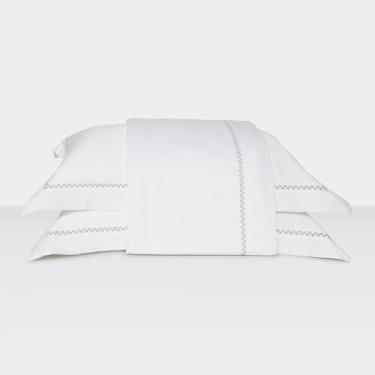 Imagem de Artelassê Jogo de Lençol Queen 700 Fios Caminhos Cinza