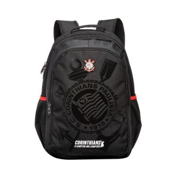 Imagem de Mochila Esportiva Futebol Escolar Corinthians Poderoso Timão Oficial C