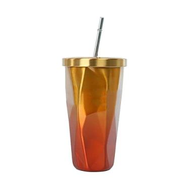 Imagem de Copo de Café com Parede Isolada 17oz Caneca Tampa à Prova e Palito Viagem para Bebidas Quentes Levar Consigo