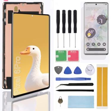 Imagem de Substituição de tela LCD para Google Pixel 6 Pro GLUOG G8VOU 17.0 cm Display LCD Touch Screen Digitalizador com moldura, ferramentas de reparo