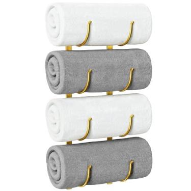 Imagem de Toalheiro enrolado 4 camadas dourado