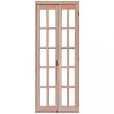 Imagem de Porta de Madeira Camarão 213x94cm com Marco e Batente 14cm Ewk P23 Ron