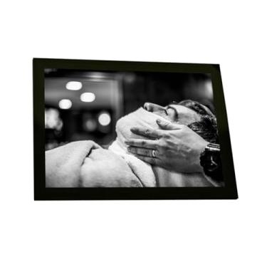 Imagem de Quadro Decorativo Barbearia Foto Toalha Barba Decoração Poster Quarto Sala