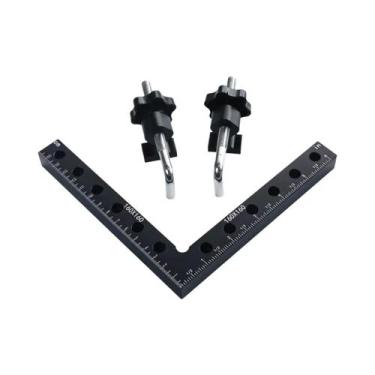 Imagem de Grampo De Canto Em Liga De Alumínio 90 Graus Para Marcenaria E Carpint