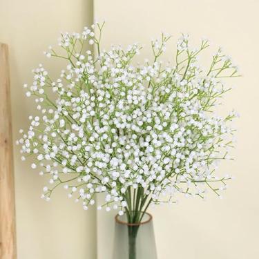 Imagem de Buquê de Gypsophila Simulado Flores Falsas com Toque PU Decoração Casamento para Noiva Enfeites Casa