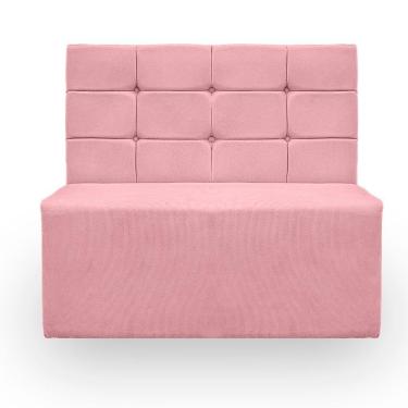 Imagem de Canto Alemão Confortável Para Apartamento Cozinha E Restaurantes Veludo Cor Rosa Bebe