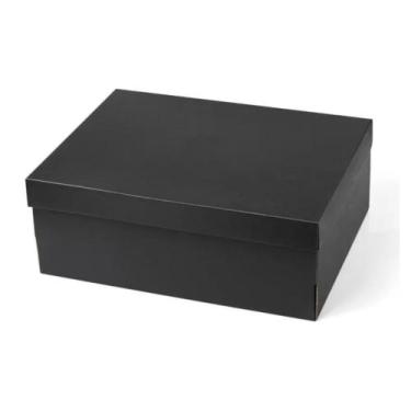Imagem de Embalagem Para Calçados Caixa Premium 34x26x12 cm 100 Uni. Cor:Preto -