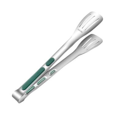 Imagem de Pinças De Aço Inoxidável Multifuncionais Para Grelhar, Cozinhar, Servi