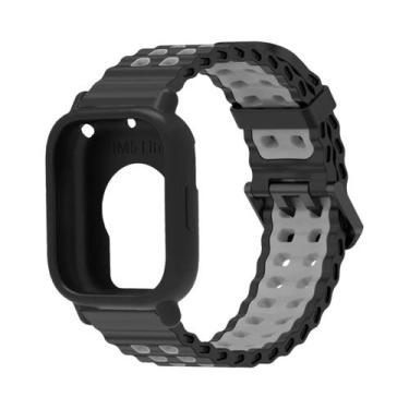 Imagem de Pulseira De Silicone Bicolor Estilo Marine Band Para Redmi Watch 5 Act