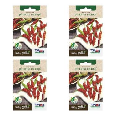 Imagem de Kit 4 Sementes De Pimenta Murupi Da Amazônia Picante Ardidas - Topseed