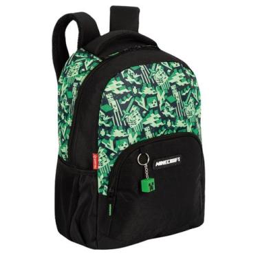 Imagem de Mochila De Costas Minecraft Creeper Passeio Infantil Escolar - Sestini