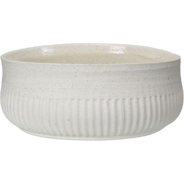 Imagem de CENTRO MESA DECORATIVO FRUTEIRA HOME&CO CERÂMICA 12x30x30cm MARFIM