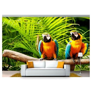 Imagem de Papel De Parede Animais Casal De Pássaros 3D Anm197