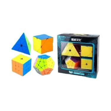 Imagem de Conjunto De 4 Cubos De Velocidade Moyu Meilong Em Fibra De Carbono, Br