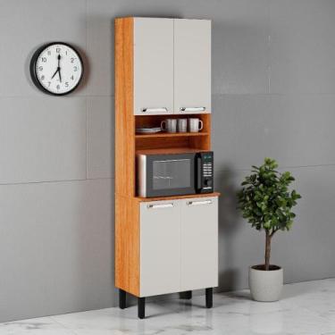 Imagem de Paneleiro 4 Portas 64cm Espaço para Forno e Nicho Vegas Itatiaia