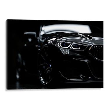 Imagem de Quadro Carro Preto com Elegância Sob Luzes Noturnas - Mioquadros, 160x