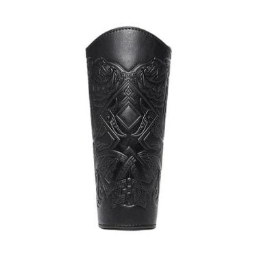 Imagem de Braçadeiras De Couro PU Estilo Medieval Punk Para Punho, Acessório De 