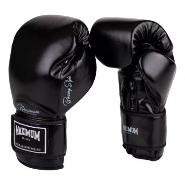 Imagem de Luva de Boxe Maximum Classic Preto Muay Thai Kickboxing-Unissex