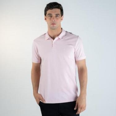 Imagem de Camisa Polo Calvin Klein Básica Rosa Claro-Masculino
