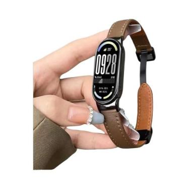 Imagem de Pulseira De Couro Magnética De Substituição Para Xiaomi Mi Band 10 9 8