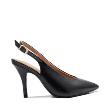 Imagem de Sapato Vizzano Slingback Salto Alto Preto-Feminino