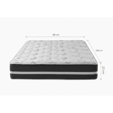 Imagem de Colchão Solteiro Especial Classic Black Mola Ensacada Comfort Prime 96x22x203