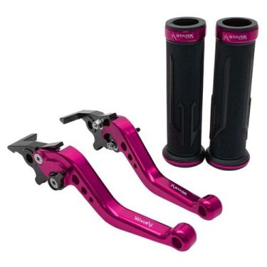 Imagem de Kit Manopla Manete Esportivo Moto Yamaha Nmax 160 Nmax Todas - Stark R