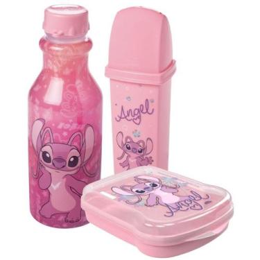 Imagem de Kit Infantil Volta as Aulas Hora do Lanche Porta Escovas Sanduicheira 
