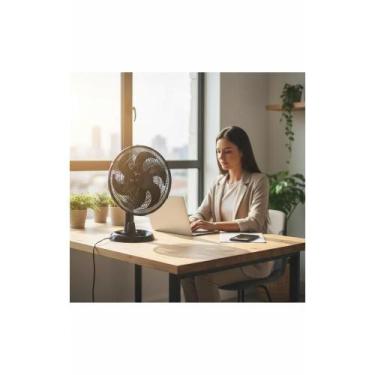 Imagem de 2x Ventilador Turbo Eco 30cm 52W Preto 110V - Frescor Intens - Congrat