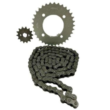 Imagem de Kit Relação Transmissão Aco 1045 Biz 125 Pop 100 Cawu