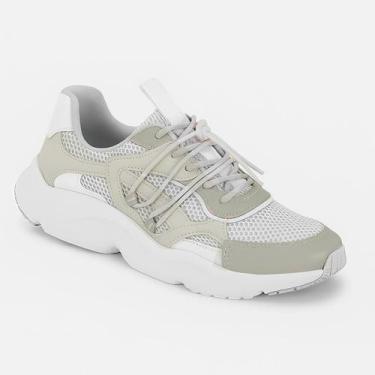 Imagem de Tênis Feminino Vizzano Chunky Nylon Free Sport, Branco, 35