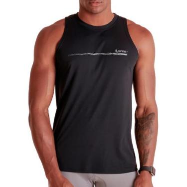 Imagem de Regata Lupo Sport 77173-002 Masculina Básica UV 50+ Poliamida T. P/GG,