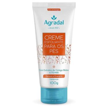 Imagem de Creme Esfoliante Para Pés Extrato Ginkgo Biloba Agradal 100g