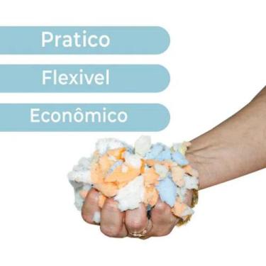 Imagem de Espuma Em Flocos Extra Macia Travesseiros Almofadas 5kg - Super Macia 