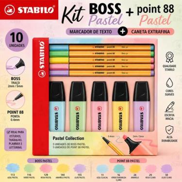 Imagem de Kit Stabilo Pastel BOSS + Point 88 C/10 Original