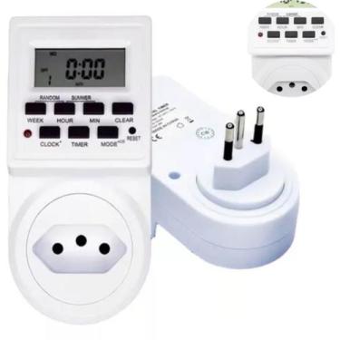 Imagem de Temporizador Timer Digital Bivolt Liga Desliga Bomba Agua 20 Programaç