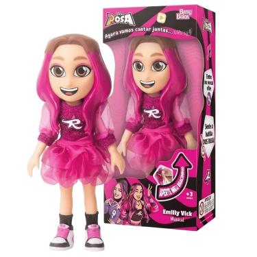 Imagem de Boneca Musical Emilly Vick dos Rosa com Função Interativa Novabrink