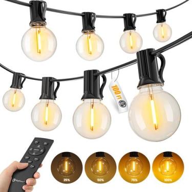 Imagem de Luzes de Cordão Externas Brightown 30 m à Prova dÁgua com Controle Rem