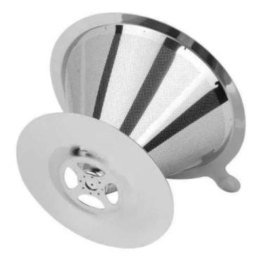 Imagem de Coador De Café Permanente Aço Inox Filtro De Café Pequeno - Ke Home