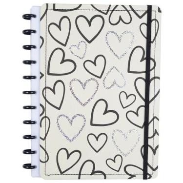 Imagem de Caderno Loves Disco Reposicionável Capa Dura Médio M Disko