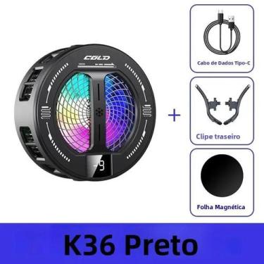 Imagem de Cooler Magnético Universal K36 Para Celular, Dissipador De Calor Rápid